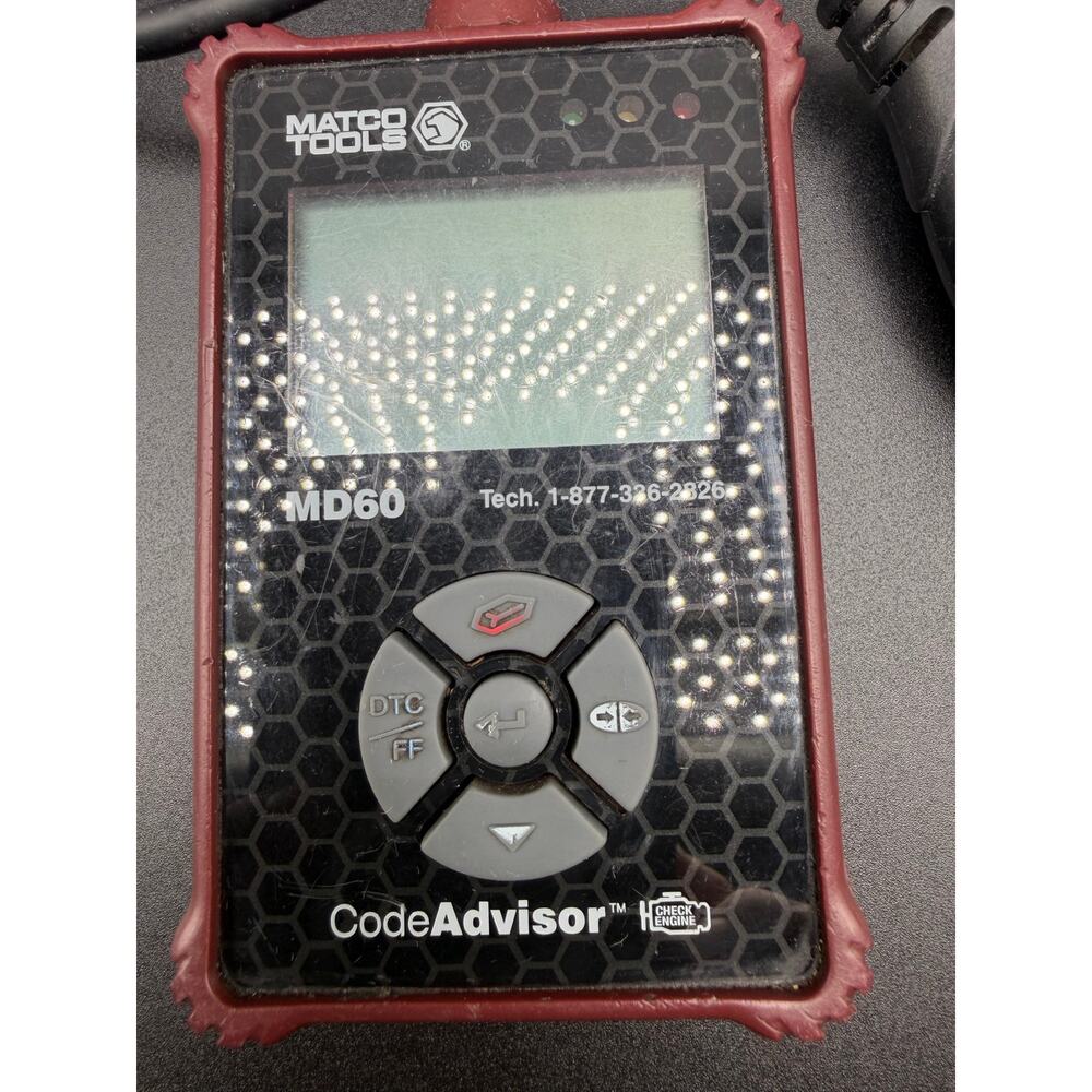 Matco Tools MD60 Code Advisor OBD2 Scanner Tested Works Auto Diagnostic Tool
